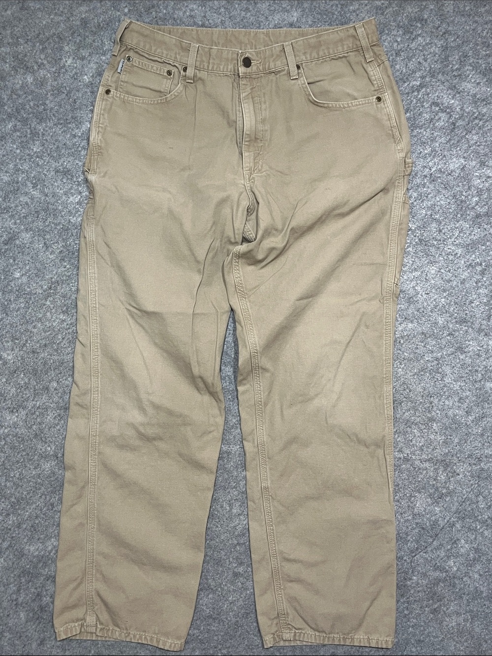 Carhartt Men's Tan Chinos Straight-Leg Workwear Pants